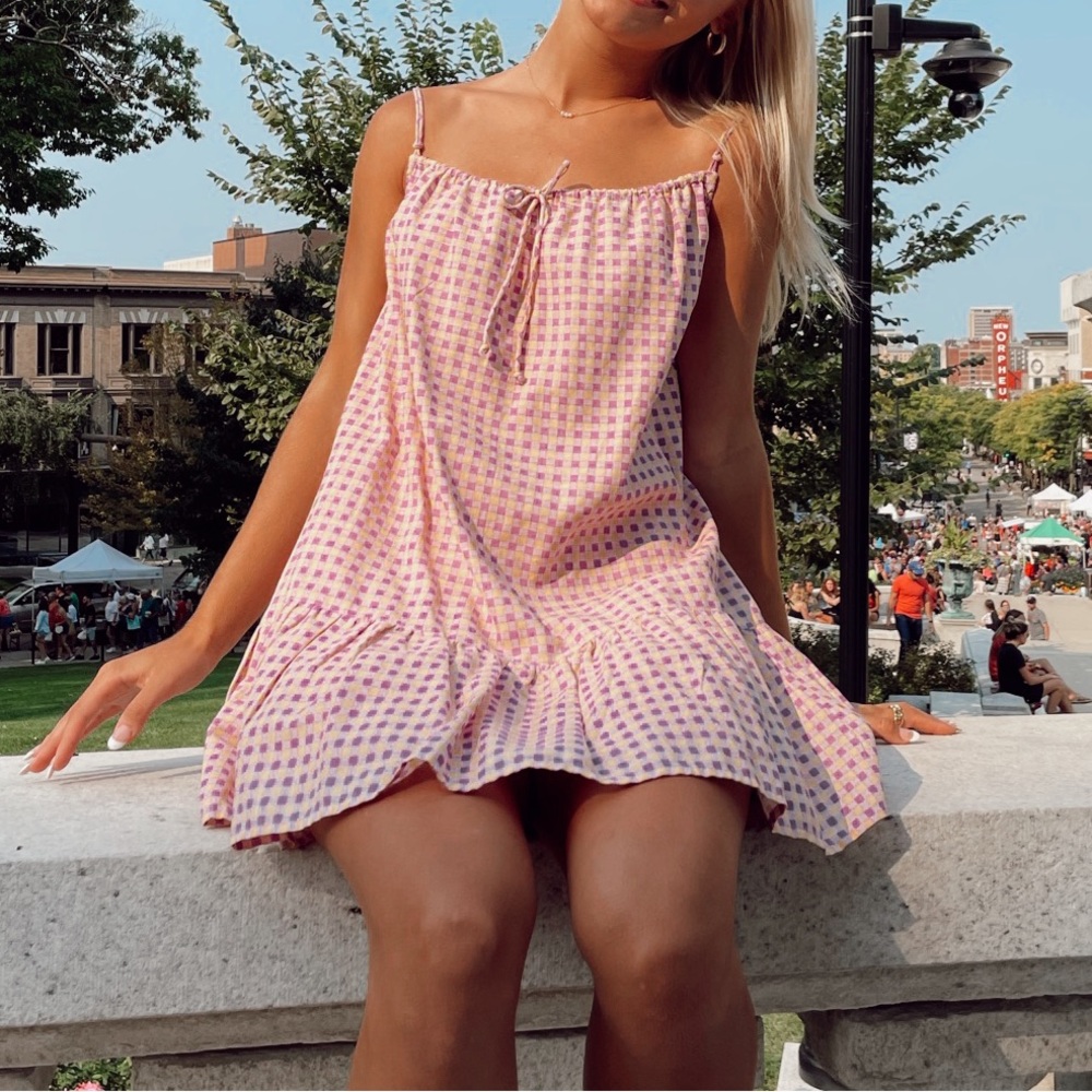 Super cute gingham dress